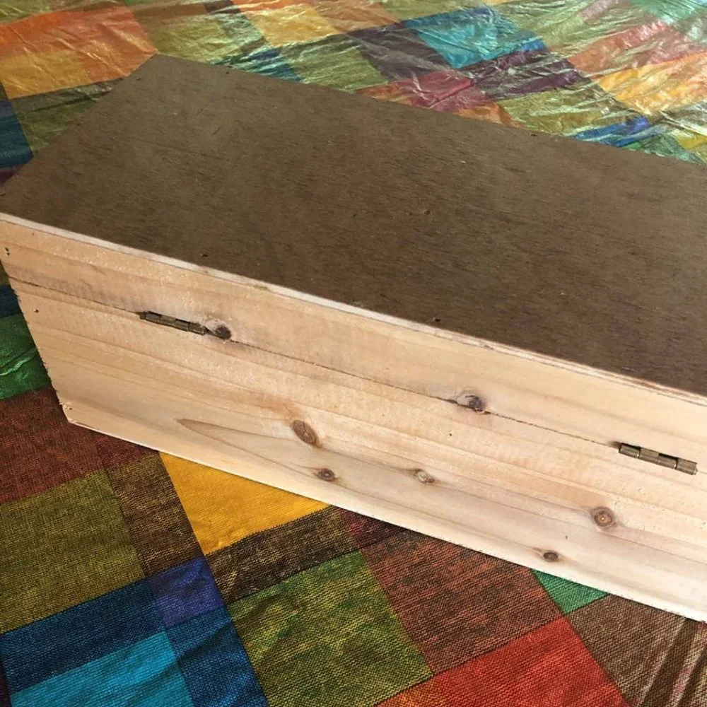 Single Bottle Wood Wine Box Carrier With Rope Handle - Picture 6 of 9